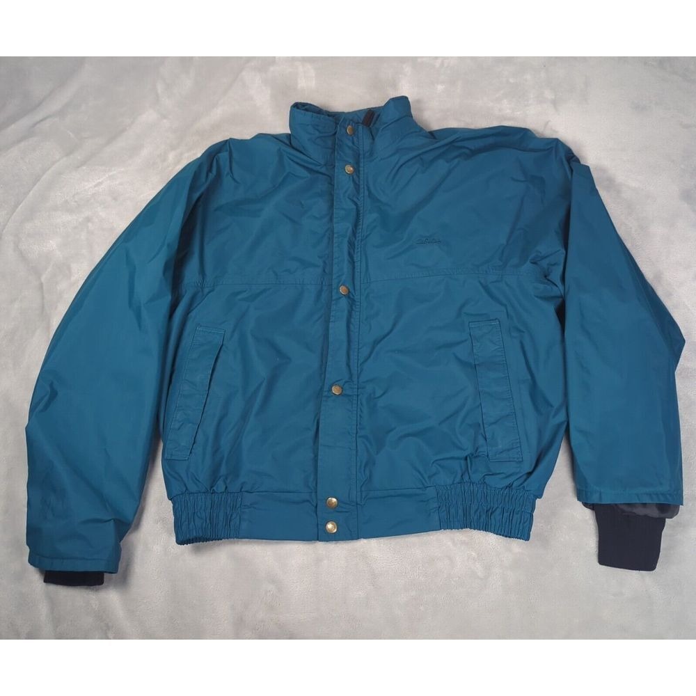 Vintage Cabelas Gore Tex Jacket Men XL Green Thinsulated Fleece Lined USA Made
